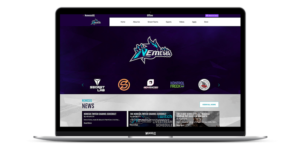 Gaming WordPress Theme - Twitch and  Integration